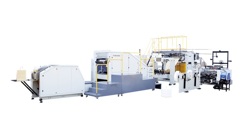 ماكينة تصنيع الأكياس الورقية الأوتوماتيكية بيد مفتولة، SBH330B/450B-HD